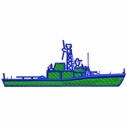 Boats Embroidery Design 8
